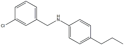 N-[(3-chlorophenyl)methyl]-4-propylaniline