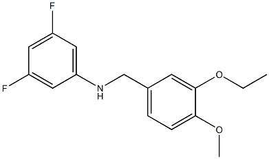 N-[(3-ethoxy-4-methoxyphenyl)methyl]-3,5-difluoroaniline Structure