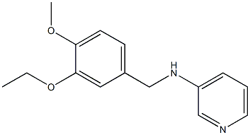 N-[(3-ethoxy-4-methoxyphenyl)methyl]pyridin-3-amine Struktur