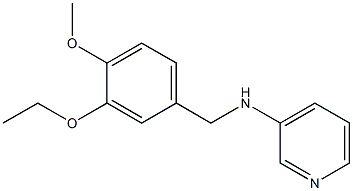 N-[(3-ethoxy-4-methoxyphenyl)methyl]pyridin-3-amine 化学構造式