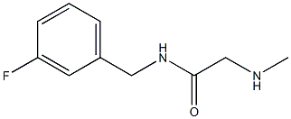 N-[(3-fluorophenyl)methyl]-2-(methylamino)acetamide Struktur