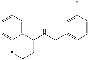 N-[(3-fluorophenyl)methyl]-3,4-dihydro-2H-1-benzothiopyran-4-amine Structure