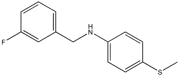  N-[(3-fluorophenyl)methyl]-4-(methylsulfanyl)aniline