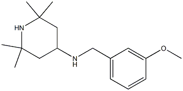 N-[(3-methoxyphenyl)methyl]-2,2,6,6-tetramethylpiperidin-4-amine 化学構造式