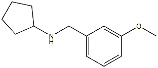 N-[(3-methoxyphenyl)methyl]cyclopentanamine,,结构式