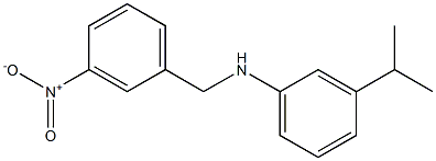 N-[(3-nitrophenyl)methyl]-3-(propan-2-yl)aniline Structure