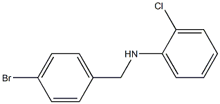 N-[(4-bromophenyl)methyl]-2-chloroaniline Structure