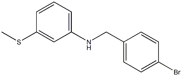 N-[(4-bromophenyl)methyl]-3-(methylsulfanyl)aniline Structure