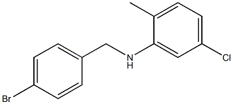 N-[(4-bromophenyl)methyl]-5-chloro-2-methylaniline Struktur