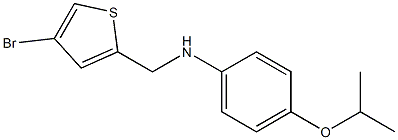 N-[(4-bromothiophen-2-yl)methyl]-4-(propan-2-yloxy)aniline Structure