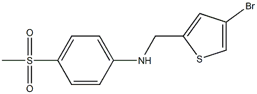 N-[(4-bromothiophen-2-yl)methyl]-4-methanesulfonylaniline Structure