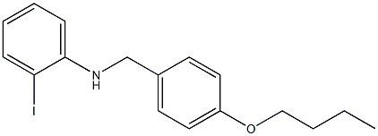 N-[(4-butoxyphenyl)methyl]-2-iodoaniline Structure