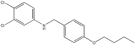 N-[(4-butoxyphenyl)methyl]-3,4-dichloroaniline Structure
