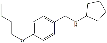 N-[(4-butoxyphenyl)methyl]cyclopentanamine Structure