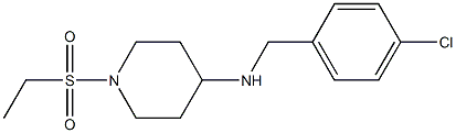 N-[(4-chlorophenyl)methyl]-1-(ethanesulfonyl)piperidin-4-amine Structure