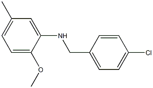 N-[(4-chlorophenyl)methyl]-2-methoxy-5-methylaniline