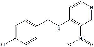 N-[(4-chlorophenyl)methyl]-3-nitropyridin-4-amine Structure
