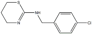 N-[(4-chlorophenyl)methyl]-5,6-dihydro-4H-1,3-thiazin-2-amine 结构式