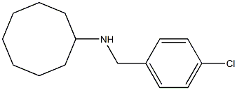 N-[(4-chlorophenyl)methyl]cyclooctanamine Structure