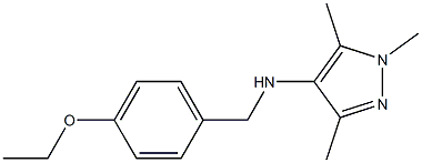 N-[(4-ethoxyphenyl)methyl]-1,3,5-trimethyl-1H-pyrazol-4-amine Struktur