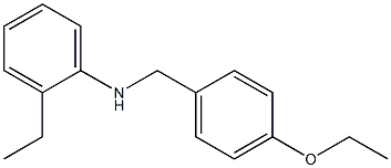 N-[(4-ethoxyphenyl)methyl]-2-ethylaniline Struktur