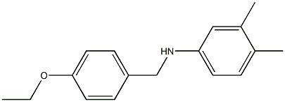 N-[(4-ethoxyphenyl)methyl]-3,4-dimethylaniline 结构式