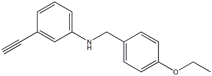 N-[(4-ethoxyphenyl)methyl]-3-ethynylaniline Struktur