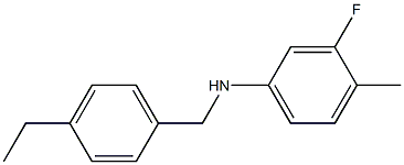 N-[(4-ethylphenyl)methyl]-3-fluoro-4-methylaniline Structure