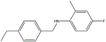 N-[(4-ethylphenyl)methyl]-4-fluoro-2-methylaniline Structure