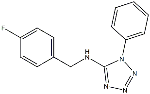  N-[(4-fluorophenyl)methyl]-1-phenyl-1H-1,2,3,4-tetrazol-5-amine