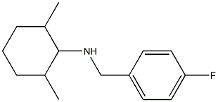 N-[(4-fluorophenyl)methyl]-2,6-dimethylcyclohexan-1-amine Struktur