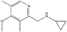 N-[(4-methoxy-3,5-dimethylpyridin-2-yl)methyl]cyclopropanamine