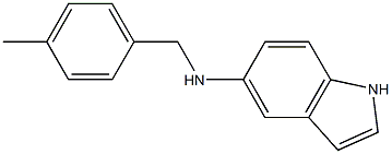 N-[(4-methylphenyl)methyl]-1H-indol-5-amine,,结构式
