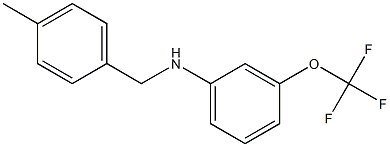 N-[(4-methylphenyl)methyl]-3-(trifluoromethoxy)aniline 结构式