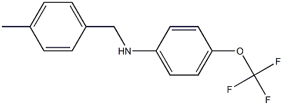 N-[(4-methylphenyl)methyl]-4-(trifluoromethoxy)aniline,,结构式