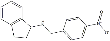 N-[(4-nitrophenyl)methyl]-2,3-dihydro-1H-inden-1-amine Struktur