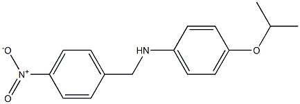 N-[(4-nitrophenyl)methyl]-4-(propan-2-yloxy)aniline Structure