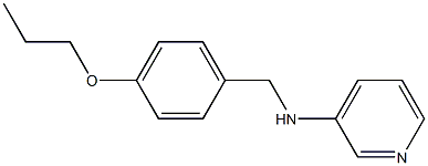 N-[(4-propoxyphenyl)methyl]pyridin-3-amine Structure