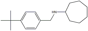 N-[(4-tert-butylphenyl)methyl]cycloheptanamine 化学構造式