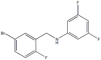 N-[(5-bromo-2-fluorophenyl)methyl]-3,5-difluoroaniline Structure