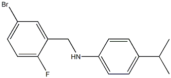 N-[(5-bromo-2-fluorophenyl)methyl]-4-(propan-2-yl)aniline