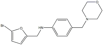 N-[(5-bromofuran-2-yl)methyl]-4-(morpholin-4-ylmethyl)aniline