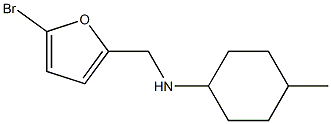 N-[(5-bromofuran-2-yl)methyl]-4-methylcyclohexan-1-amine Struktur