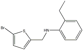 N-[(5-bromothiophen-2-yl)methyl]-2-ethylaniline Struktur