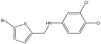 N-[(5-bromothiophen-2-yl)methyl]-3,4-dichloroaniline Struktur