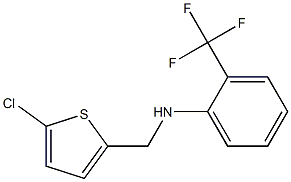 N-[(5-chlorothiophen-2-yl)methyl]-2-(trifluoromethyl)aniline,,结构式