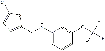 N-[(5-chlorothiophen-2-yl)methyl]-3-(trifluoromethoxy)aniline Struktur