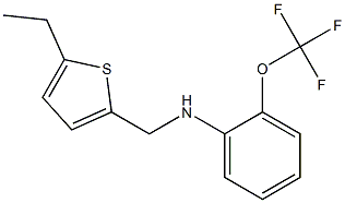 N-[(5-ethylthiophen-2-yl)methyl]-2-(trifluoromethoxy)aniline Struktur