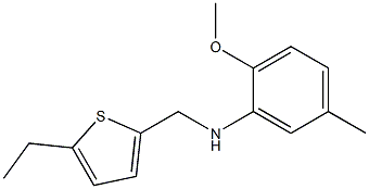 N-[(5-ethylthiophen-2-yl)methyl]-2-methoxy-5-methylaniline 结构式