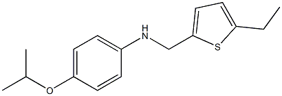 N-[(5-ethylthiophen-2-yl)methyl]-4-(propan-2-yloxy)aniline 化学構造式